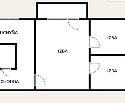 Sale Two bedroom apartment, Two bedroom apartment, Rúbanisko, Lučenec,