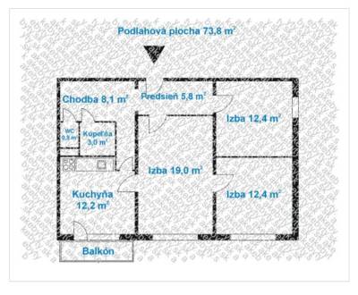 Sale Two bedroom apartment, Two bedroom apartment, Rezedová, Bratislav