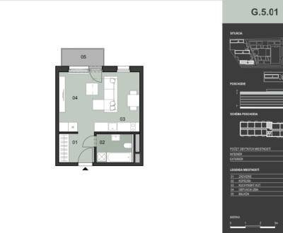 FOR SALE - OVOCNÉ SADY - New studio apartment, Ružinov, 5th floor