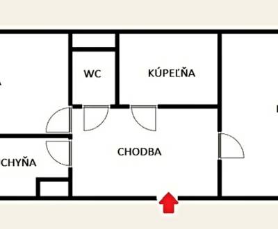 Sale One bedroom apartment, One bedroom apartment, Rybárska, Zvolen, S