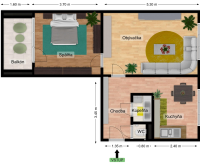 Sale One bedroom apartment, One bedroom apartment, Banícka, Spišská No