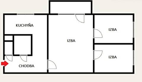 Sale Two bedroom apartment, Two bedroom apartment, Rúbanisko, Lučenec,