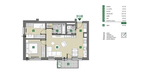 Sale Two bedroom apartment, Two bedroom apartment, Limbašská cesta, Pe