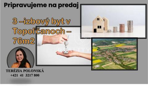 Sale Three bedroom apartment, Topoľčany, Slovakia