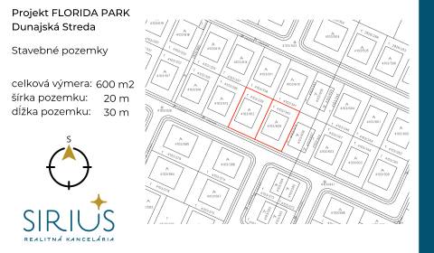 Sale Land – for living, Land – for living, Dunajská Streda, Dunajská S