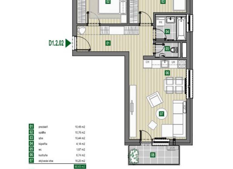 Sale Two bedroom apartment, Two bedroom apartment, Limbašská cesta, Pe