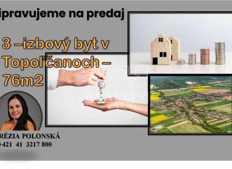 Topoľčany Three bedroom apartment Sale reality Topoľčany