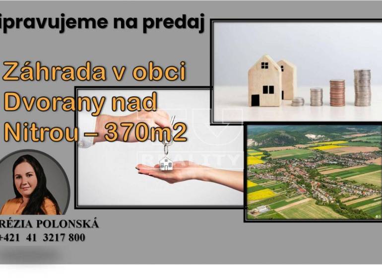 Dvorany nad Nitrou Land – for living Sale reality Topoľčany