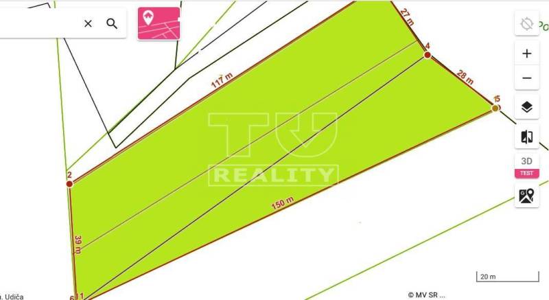 Udiča Recreational land Sale reality Považská Bystrica