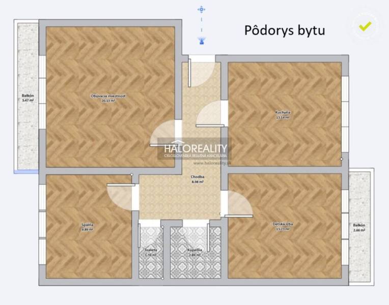 Jastrabá Two bedroom apartment Sale reality Žiar nad Hronom