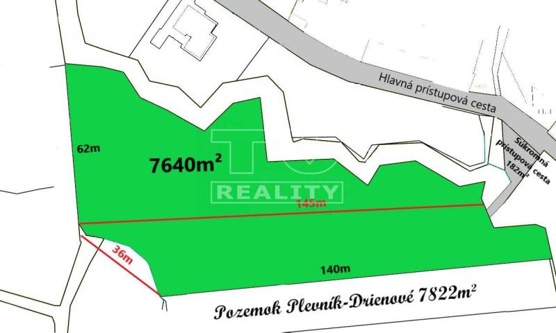 Plevník-Drienové Land – for living Sale reality Považská Bystrica