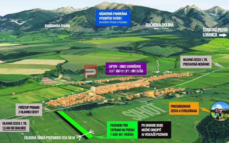 Vavrišovo Agrarian and forest land Sale reality Liptovský Mikuláš