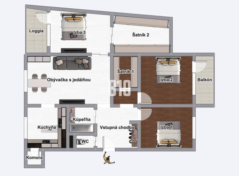 Nitra Three bedroom apartment Sale reality Nitra