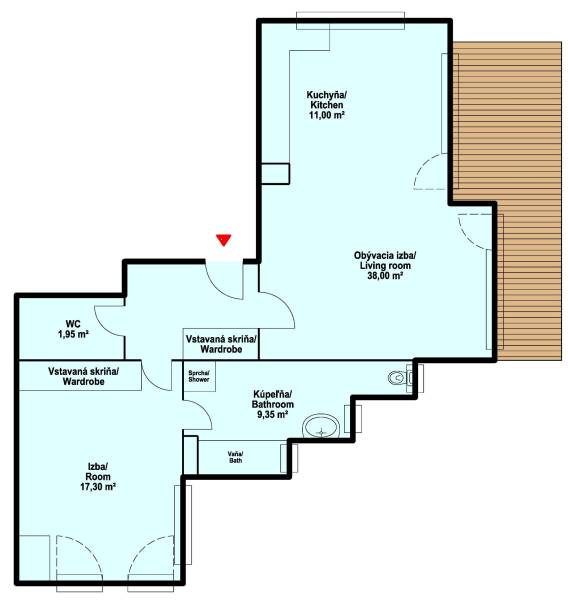 Bratislava - Staré Mesto One bedroom apartment Rent reality Bratislava - Staré Mesto