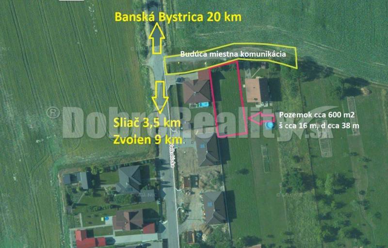 Veľká Lúka Land – for living Sale reality Zvolen