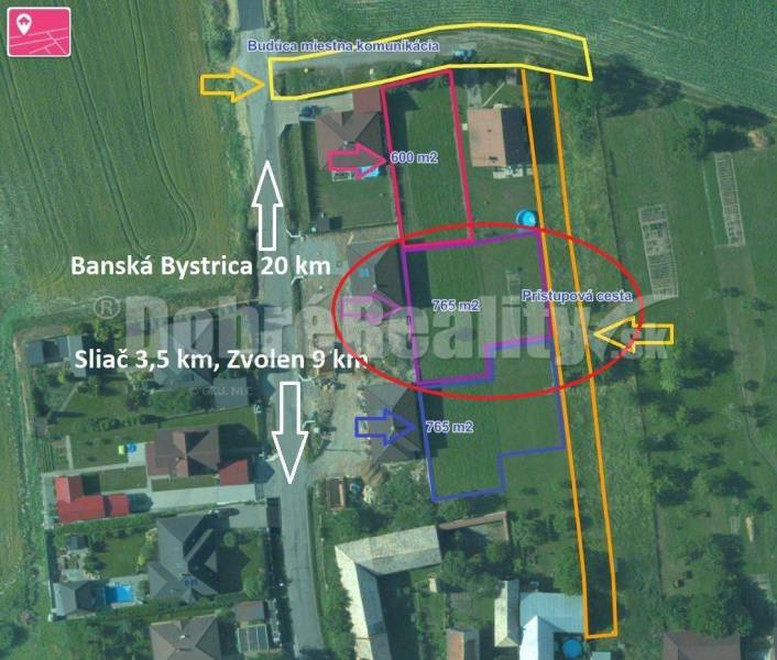 Veľká Lúka Land – for living Sale reality Zvolen