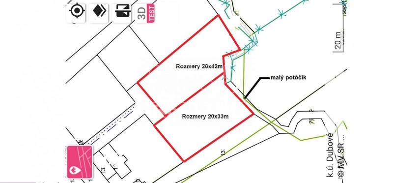 Dubové Recreational land Sale reality Turčianske Teplice