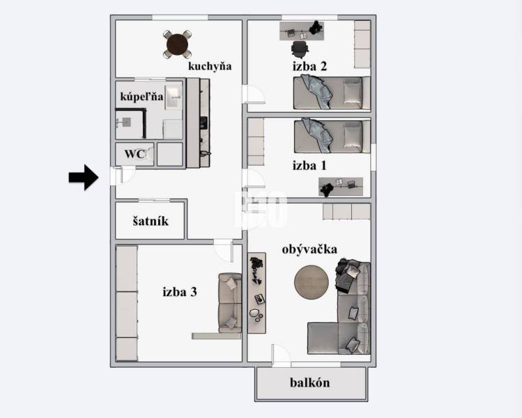 Levice Three bedroom apartment Sale reality Levice