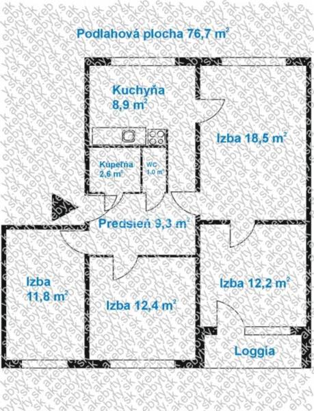 Bratislava - Vrakuňa Three bedroom apartment Sale reality Bratislava - Vrakuňa