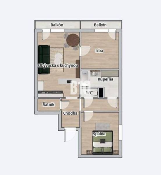 Nitra Two bedroom apartment Sale reality Nitra